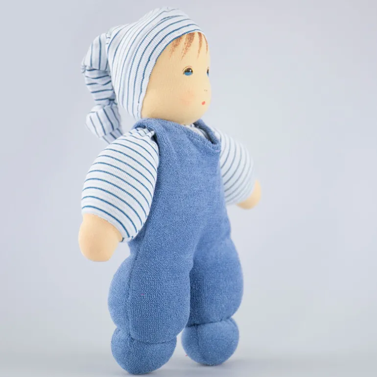 Nanchen Puppe Wuschel blau - 26 cm