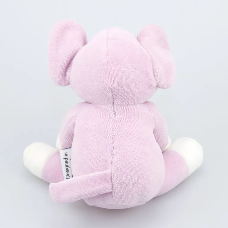natureZOO Kuscheltier Elefant klein rosa - Bio-Nickistoff
