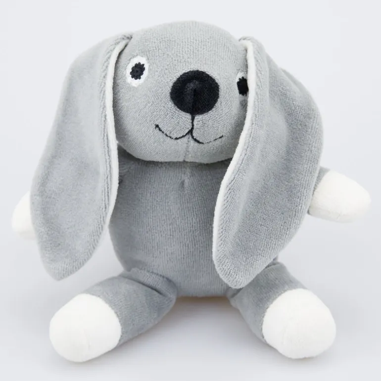 natureZOO Kuscheltier Hase klein grau - Bio-Nickistoff