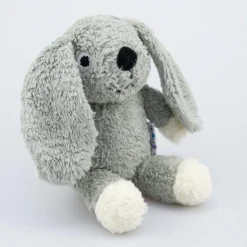 natureZOO Kuscheltier Hase klein grau - Bio-Baumwollplüsch