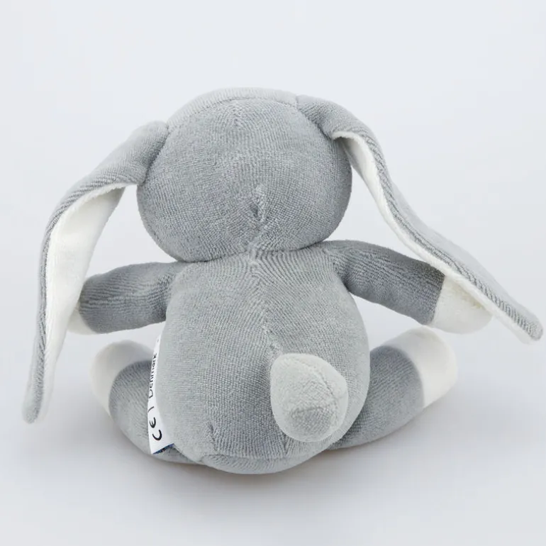 natureZOO Kuscheltier Hase klein grau - Bio-Nickistoff