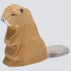 Ostheimer Holzfigur Biber sitzend