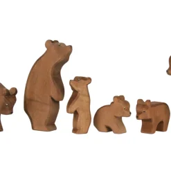 Ostheimer Holzfigur Bär stehend Kopf hoch
