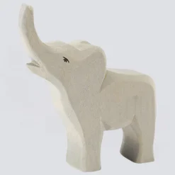 Ostheimer Holzfigur Elefant klein trompetend