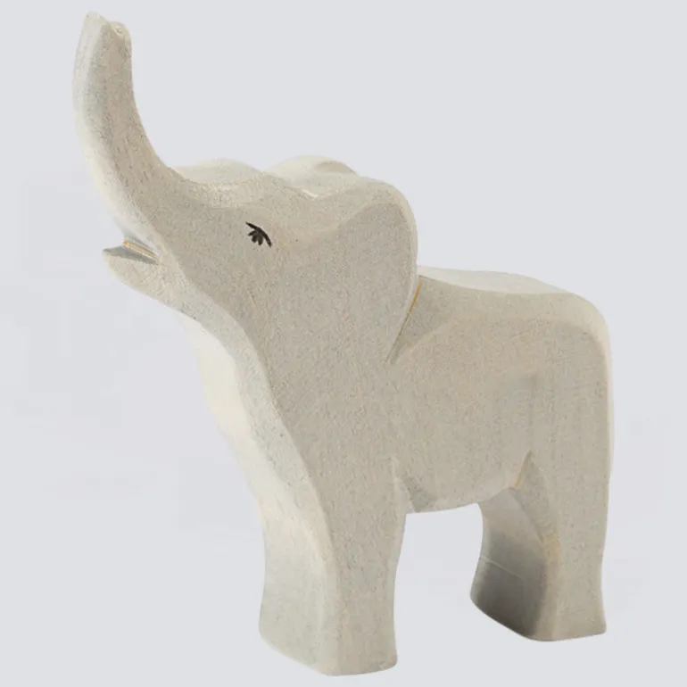 Ostheimer Holzfigur Elefant klein trompetend