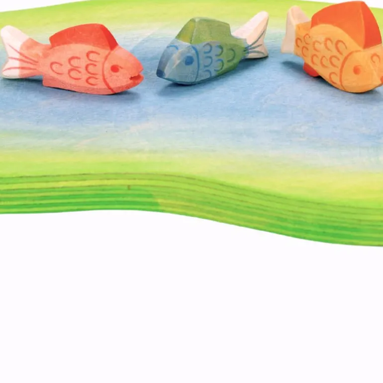 Ostheimer Holzfigur Fisch rot