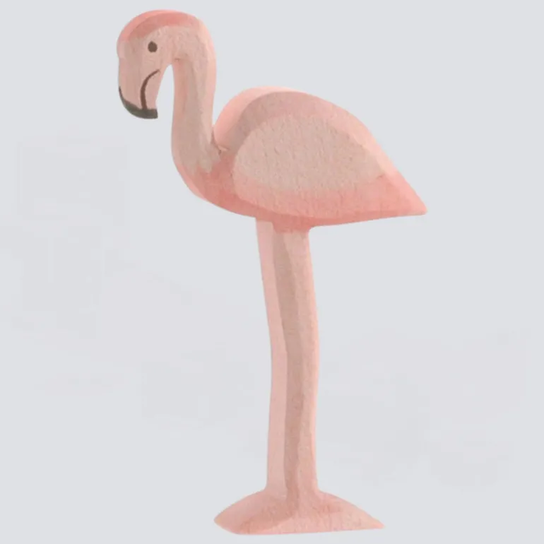 Ostheimer Holzfigur Flamingo