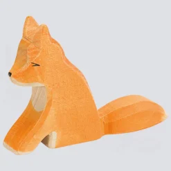 Ostheimer Holzfigur Fuchs groß sitzend