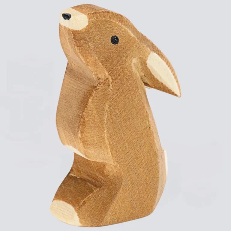 Ostheimer Holzfigur Hase Ohr tief