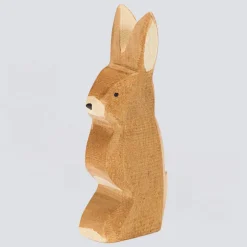Ostheimer Holzfigur Hase Ohr hoch