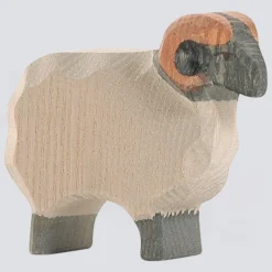Ostheimer Holzfigur Heidschnuckenbock