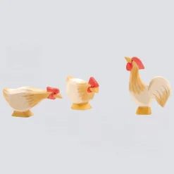 Ostheimer Holzfigur Huhn ocker lang