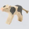 Ostheimer Holzfigur Kalb schwarz trinkend