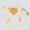 Ostheimer Holzfigur Kalb braun trinkend