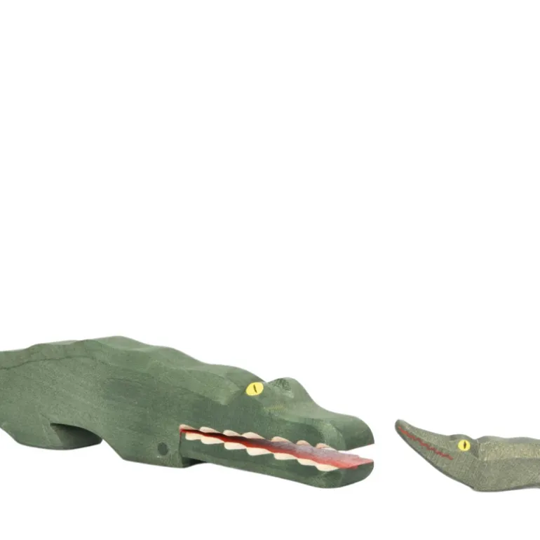Ostheimer Holzfigur Krokodil klein
