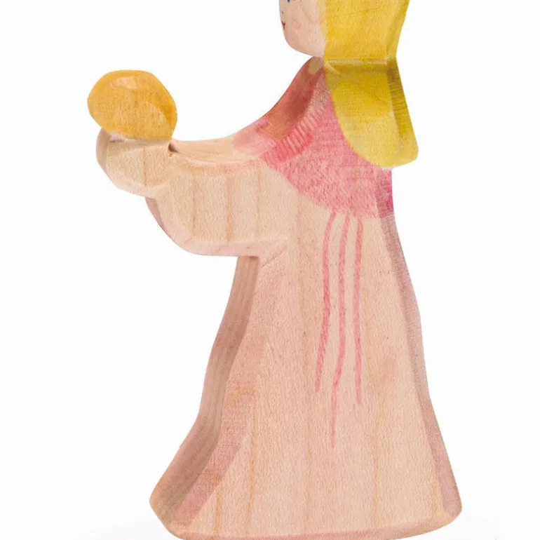 Ostheimer Holzfigur Prinzessin für Froschkönig