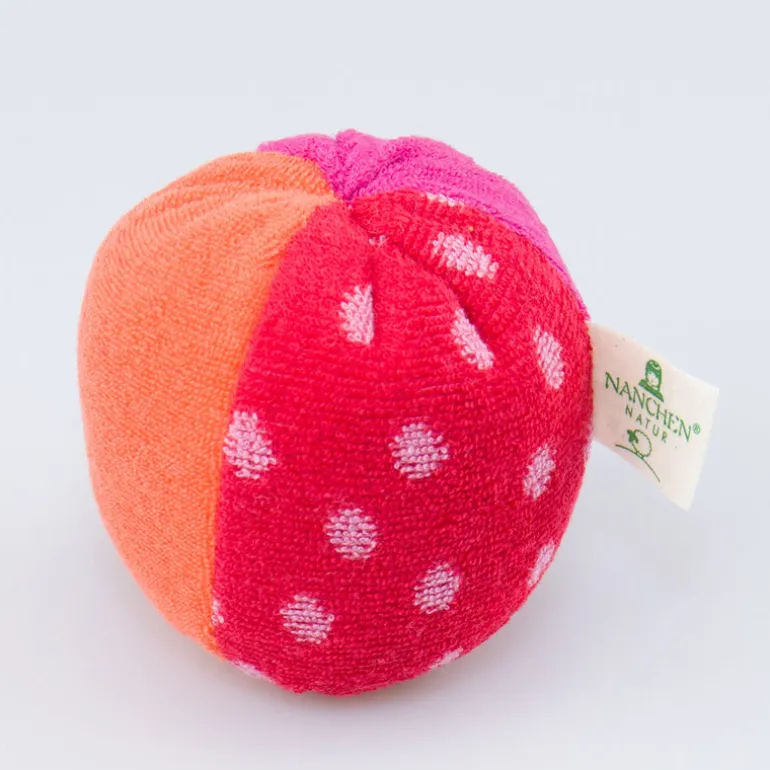 Pünktchenball rot mit Glöckchen