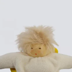 Püppchen Kleiner Engel mit Haaren - 18 cm