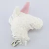 Rassel Einhornkopf Bio-Baumwollplüsch