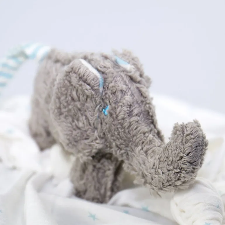 Schmusetuch Elefant blau