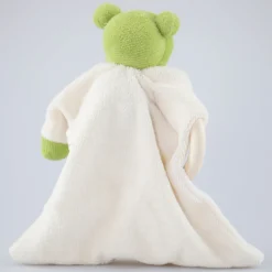 Schmusetuch Frosch mit Holzring