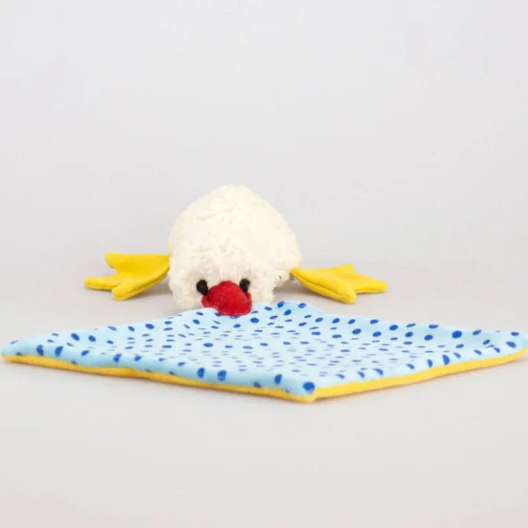 Schnuffeltuch Ente Tapsy - blau