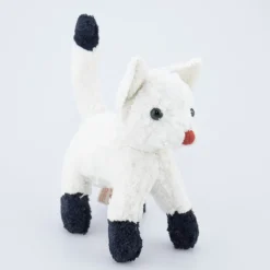 Stofftier Katze weiß