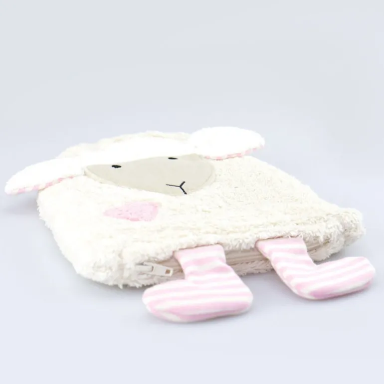 Wärmekissen Schaf rosa - Kirschkern- oder Dinkel-Inlett